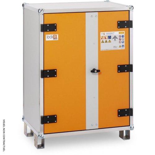 Armoire anti-feu batteries avec pieds 8/10 LockEX 2.0 Premium 230 V - CEMO - Image 1