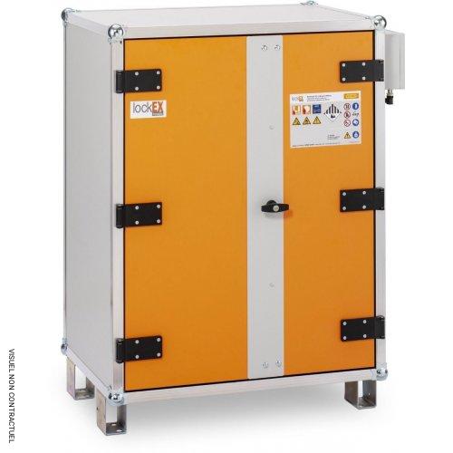 Armoire anti-feu batteries avec pieds 8/10 LockEX 2.0 Premium SIM 230 V - CEMO - Image 1