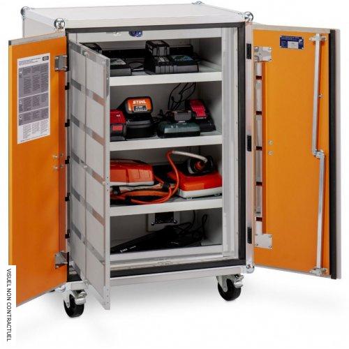 Armoire anti-feu batteries avec roulettes 8/10 LockEX 2.0 Premium SIM 230 V - CEMO - Image 2