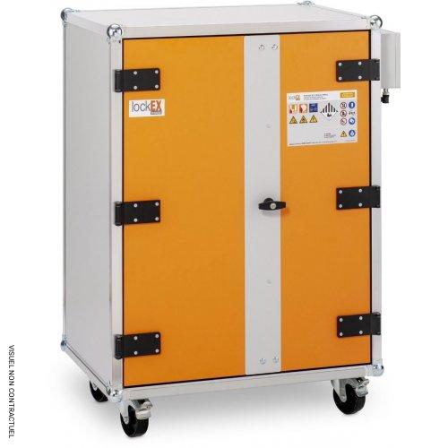 Armoire anti-feu batteries avec roulettes 8/10 LockEX 2.0 Premium SIM 400 V - CEMO - Image 1