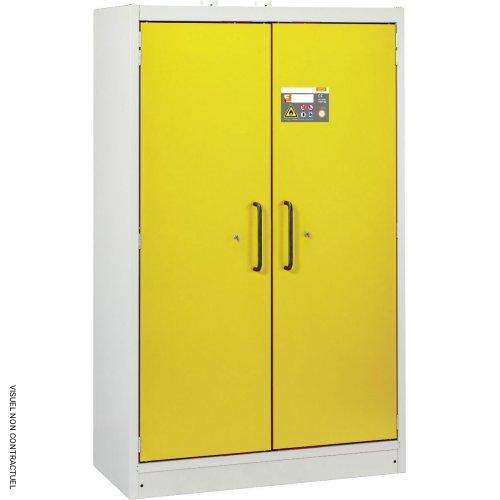 Armoire anti-feu PROline 12/20 F90, 2 portes jaunes, 6 tiroirs - CEMO - Image 1