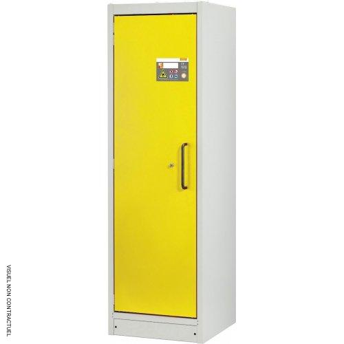 Armoire anti-feu PROline 6/20 F90, 1 porte gauche jaune, 5 tiroirs - CEMO - Image 1