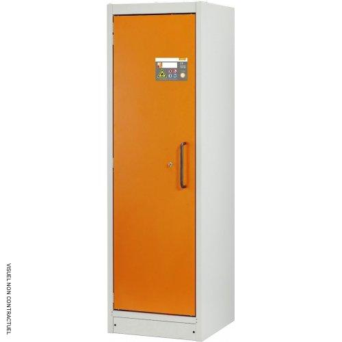 Armoire anti-feu PROline 6/20 F90, 1 porte gauche orange, 5 tiroirs - CEMO - Image 1