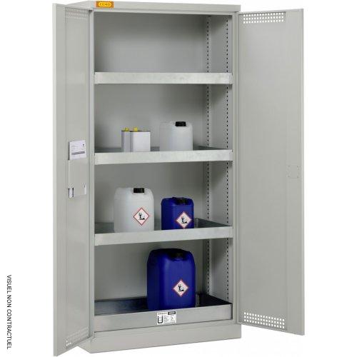 Armoire de sûreté 10/20 à porte battante - Pour produits chimiques, toxiques et ininflammables - CEMO - Image 1