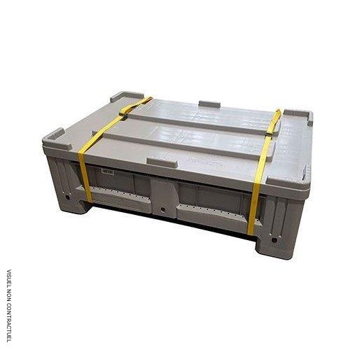 Box pour batteries lithium ADR 195 litres avec couvercle - CEMO - Image 2