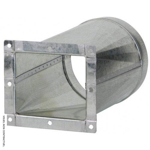 Bride de transformation rectangulaire/circulaire à monter au soufflage des ventilateurs CMB/T 200 - S&P - Image 1