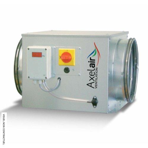 Caisson d’extraction VMC basse consommation moteur EC Ø 355 mm LOBBY® Miniblue CMSL355 - AXELAIR - Image 1