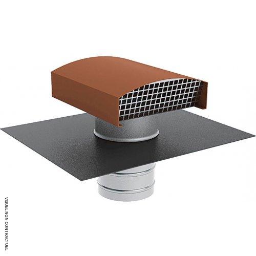 Chapeau toiture métal couleur tuile CTTM355 - AXELAIR - Image 1