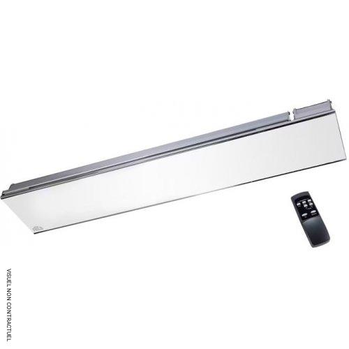 Chauffage infrarouge électrique argent verre blanc Relax Glass Dimmer IHRGD22WS65 - FRICO - Image 1