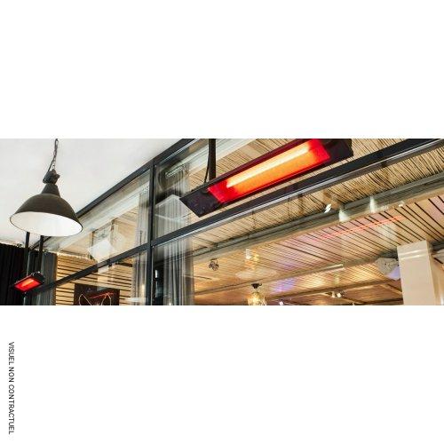 Chauffage infrarouge électrique argent verre noir Relax Glass Dimmer IHRGD30BS65 - FRICO - Image 3