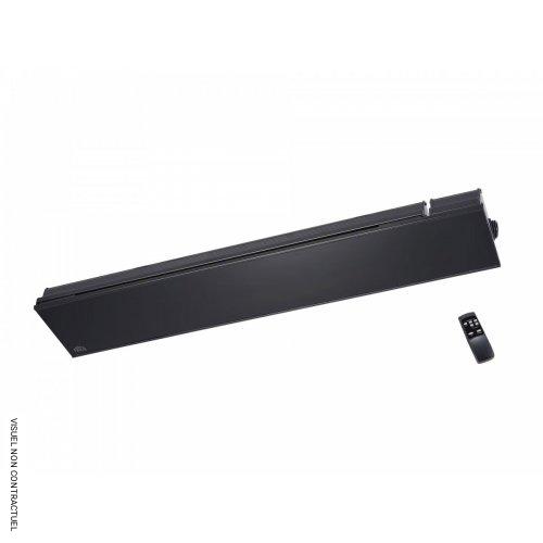 Chauffage infrarouge électrique noir Relax Glass Dimmer IHRGD22BB65 - FRICO - Image 1
