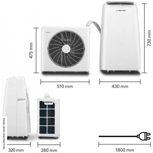 Climatiseur split mobile électrique monophasé PAC-S 3510 SH - TROTEC - Image 5
