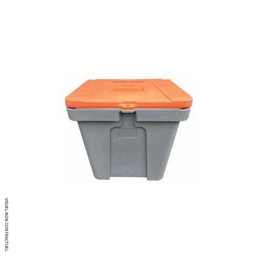 Coffre à sel en polyéthylène 110 litres - Pour sel, sable, granulats, absorbants et vrac - CEMO - Image 1
