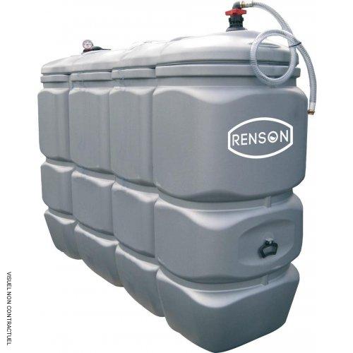 Cuve stockage fuel 2 000 litres en PEHD pré-équipée - RENSON - Image 1