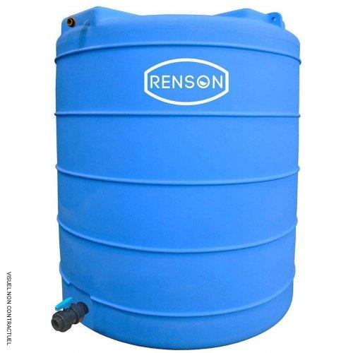 Cuve verticale bleue stockage eau 10 000 litres pré-équipée - RENSON - Image 1