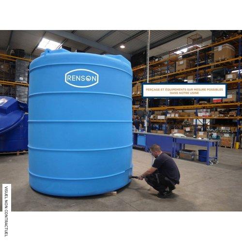 Cuve verticale bleue stockage eau 13 000 litres - RENSON - Image 4