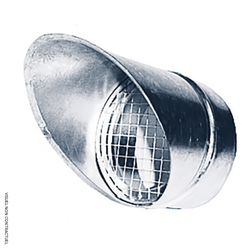 Sifflet grillagé pour sortie de caisson Ø 200mm - AXELAIR - Image 1