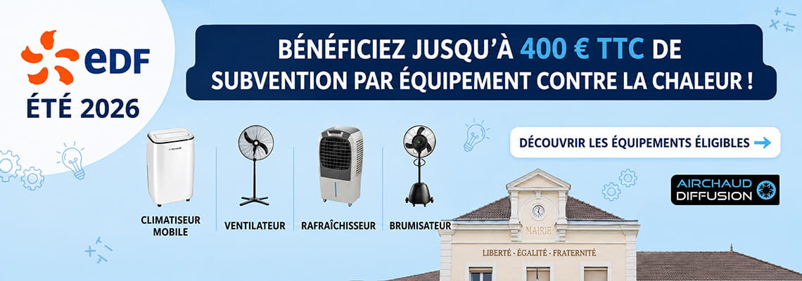 Produits éligibles dispositif été 2026 EDF Trotec