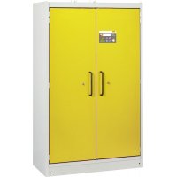 Armoire anti-feu PROline 12/20 F90, 2 portes jaunes, 6 tiroirs - CEMO