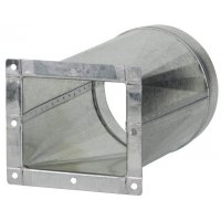 Bride de transformation rectangulaire/circulaire à monter au soufflage des ventilateurs CMB/T 200 - S&P