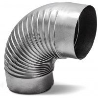 Coude à 90° pour tuyaux d'évacuation des gaz - Ø 150 mm - TROTEC