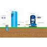 Cuve verticale bleue stockage eau 13 000 litres pré-équipée - RENSON - Image 2