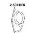 Départ de Gaine 2 sorties 2 x 400 mm pour Jumbo 120 - SOVELOR-DANTHERM