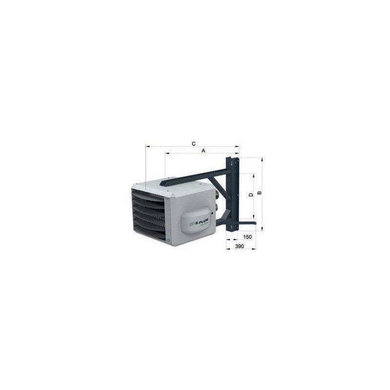 Support mural 180° standard – AG M 10 D à AG M 35 D | Airchaud Diffusion