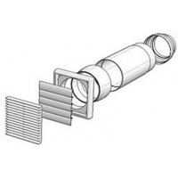 Traversée de mur téléscopique TMK 125 et 150 avec volets - WINEMASTER