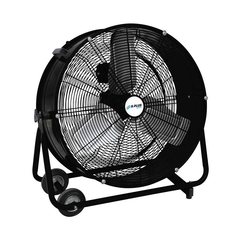 MSW - Ventilateur Industriel Sur Pied 1100W - Débit 8000 M³/h, Ø400 Mm, IP54, Roues Incluses